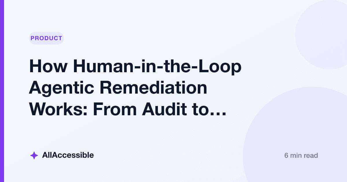 How Human-in-the-Loop Agentic Remediation Works: From Audit to Approval