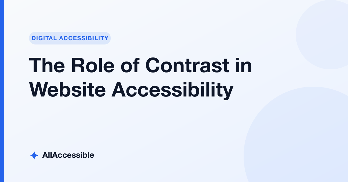 Website Contrast The Role of Contrast in Website Accessibility - AllAccessible Blog ...