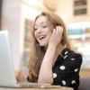 Woman Using Laptop to view accessible website